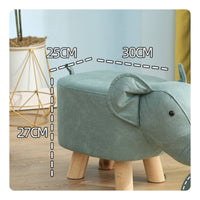 Wooden Elephant Step Stool Cute Elephant Stool Safe for Entryway, Kids