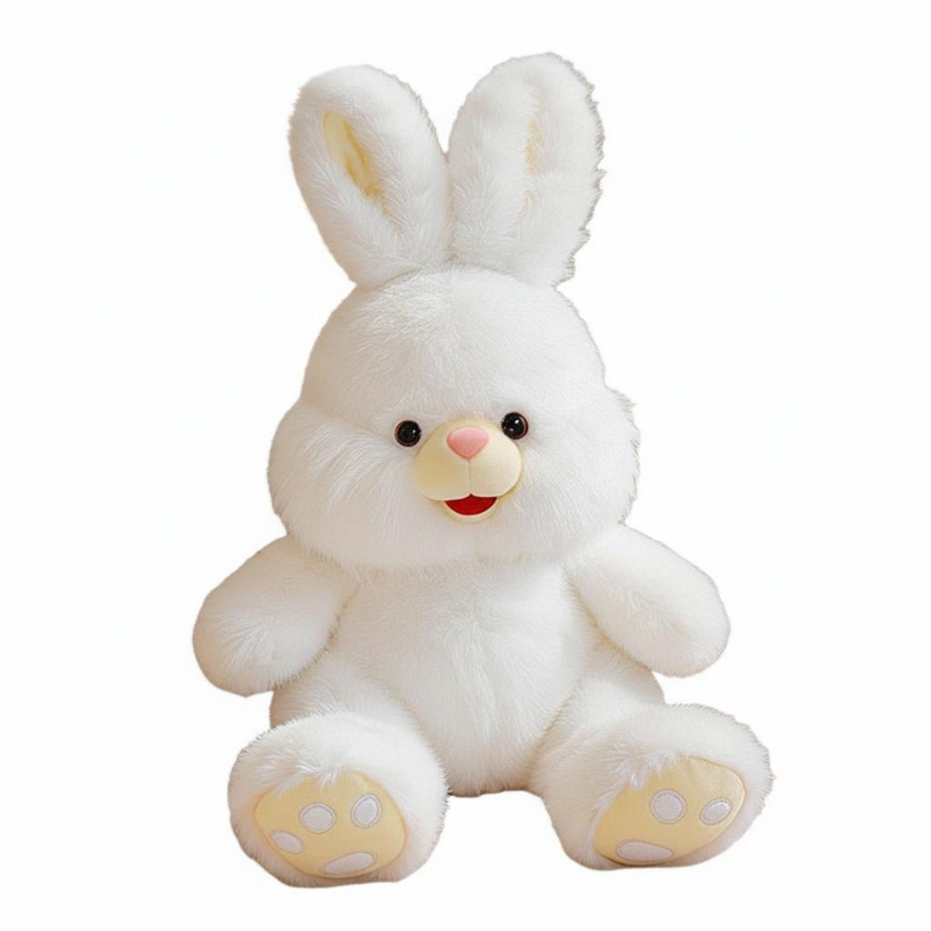 Long Ear Rabbit Plushie Cute Design Soft Rabbit Toy PP Cotton Filled for Girls