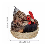Chicken Model Handmade Male Chicken Figurine Realistic for Farm Scene