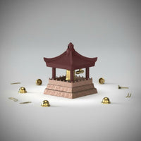 Sounding Pavilion Ornament Press Activated Mini Pavilion Bell Toy