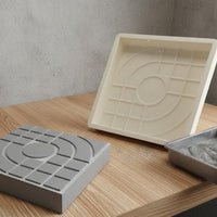 Textured Paving Form Custom Square Concrete Paver Form Easy Demolding Reusable Walkway Maker Forms for Garden, Patio, Driveway