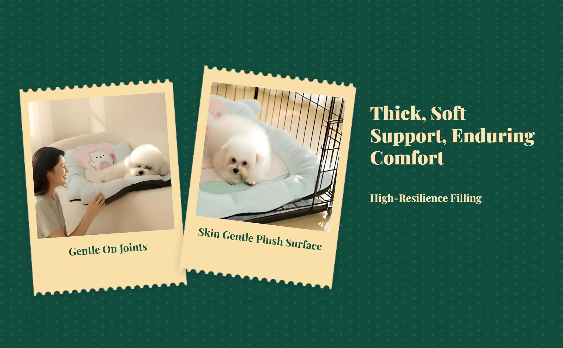 Washable non-slip dog bed mat
