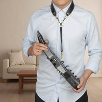 Wind Instrument Strap Golden Finish Metal Music Gear Adjustable