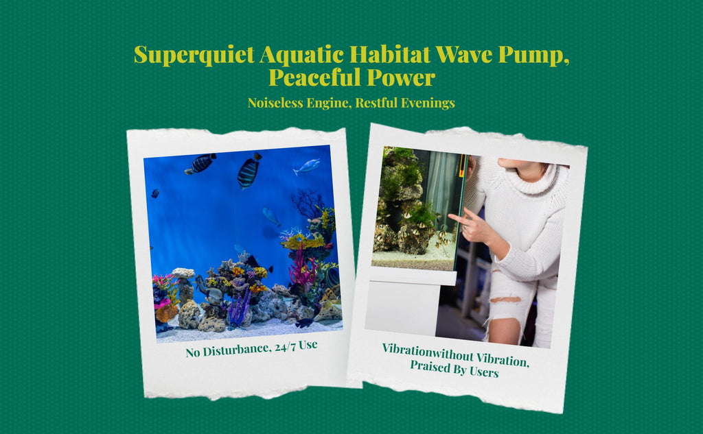 Quiet, powerful wave pump for aquariums.