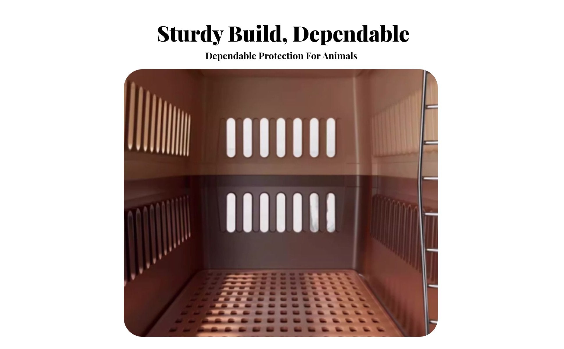 Hard-Shell Kennel Portable Hard-Sided Travel Kennel Sturdy for Car