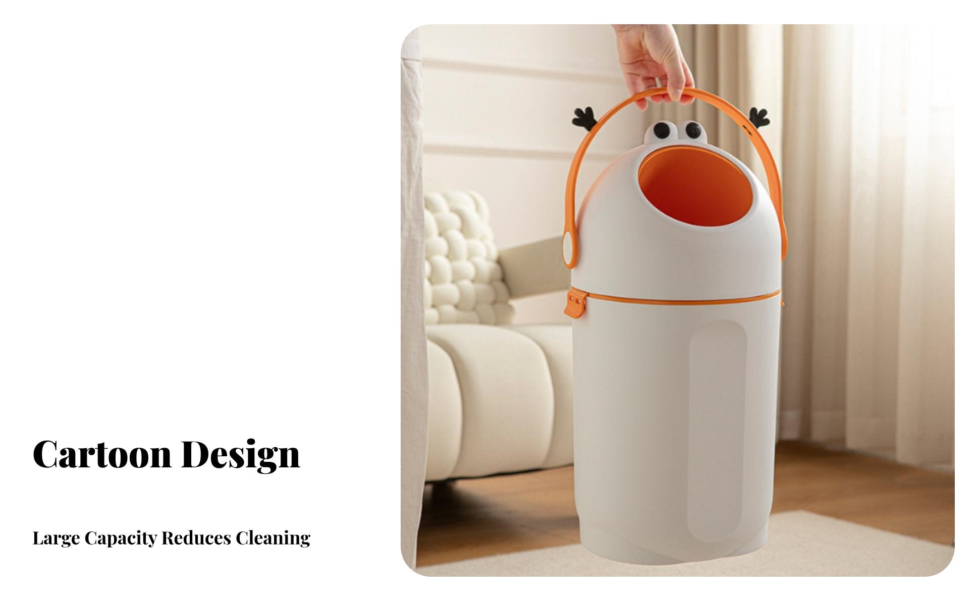 Round Diaper Disposal System Large Capacity Diaper Disposal System Nursery Item Silent Functioning Easy to Use for Infants