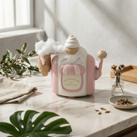 Ice Cream Creator Bath Toy Pastel Wall Mounted Bath Toy Molded for Children