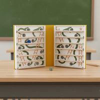 3D and Ladders Game Built-in Dice Storage for Families