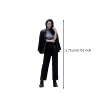 Resin Figurine Heeled Shoes Miniature Woman Figurine Colored Collectible Decor