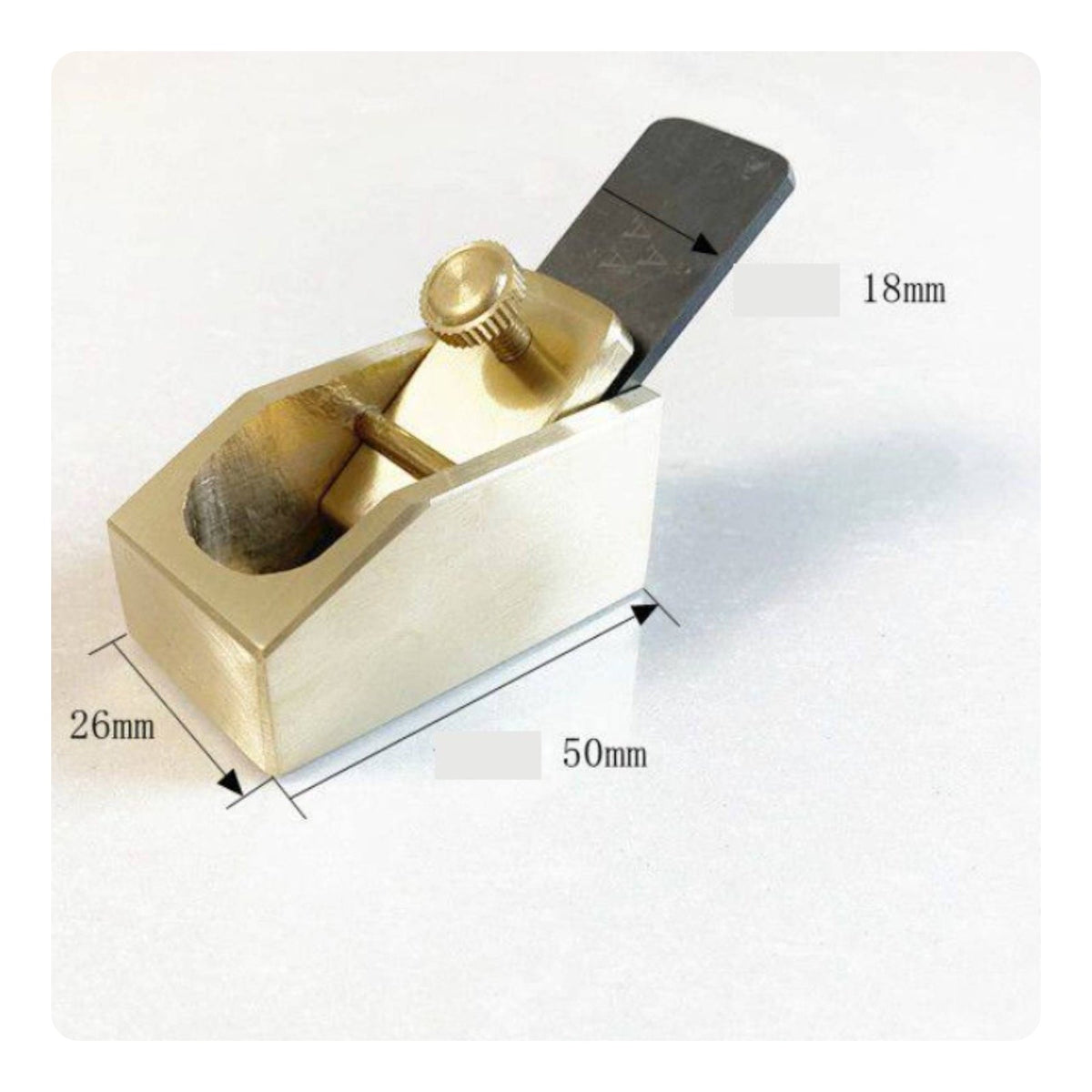 Brass Thumb Plane Hardened Steel Blade Luthier Tool Long-Lasting