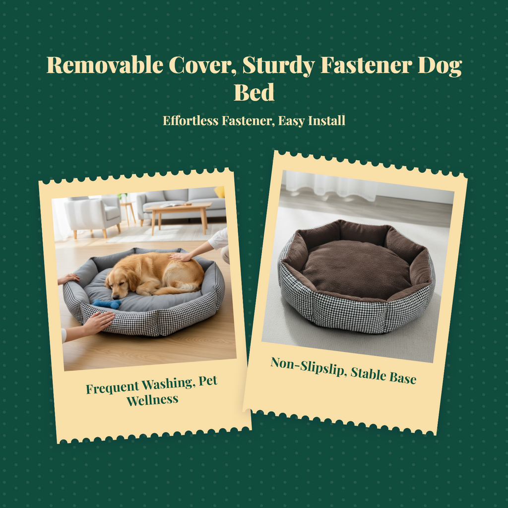 Dog Bed Removable washable cover Large non-slip mat Kennel pad