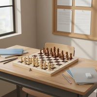 Portable Chess Set Foldable Design Travel Chess Set Easy to Carry for Students
