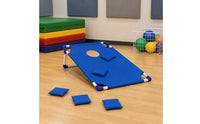 2 Pieces Cornhole Board Set Coordination Training Cornhole Boards Red and Blue