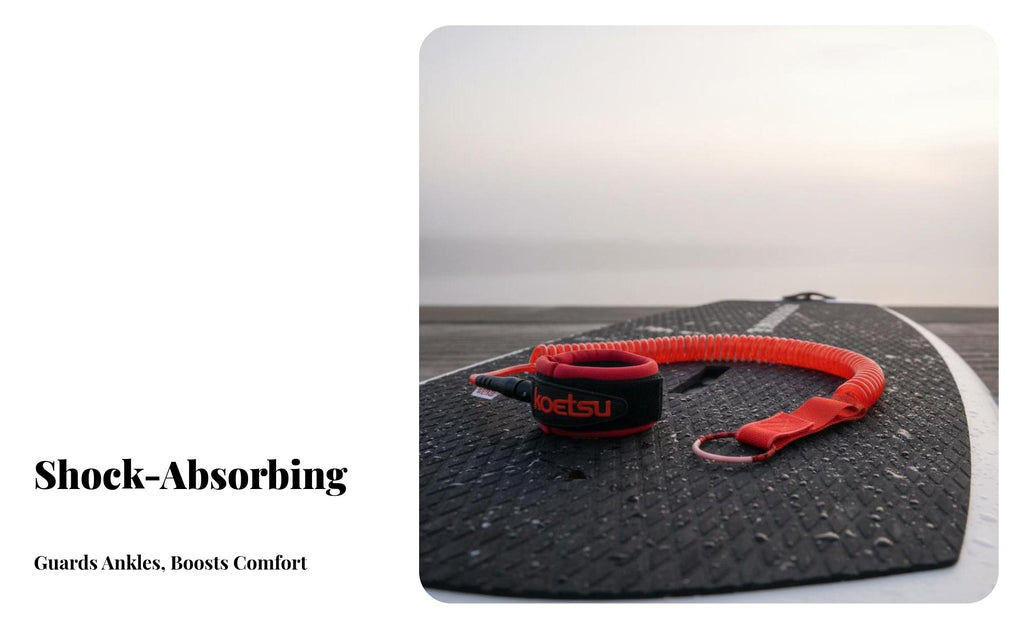 Stand-up Paddleboard Ankle Leash Anti-Twist-Untangled Rotating Joint S Upright Paddle Board Leg Rope Coiled Stand-Up