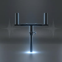 Twin Speaker Stand Stable Metal Base Tripod Speaker Designed for Surround Sound
