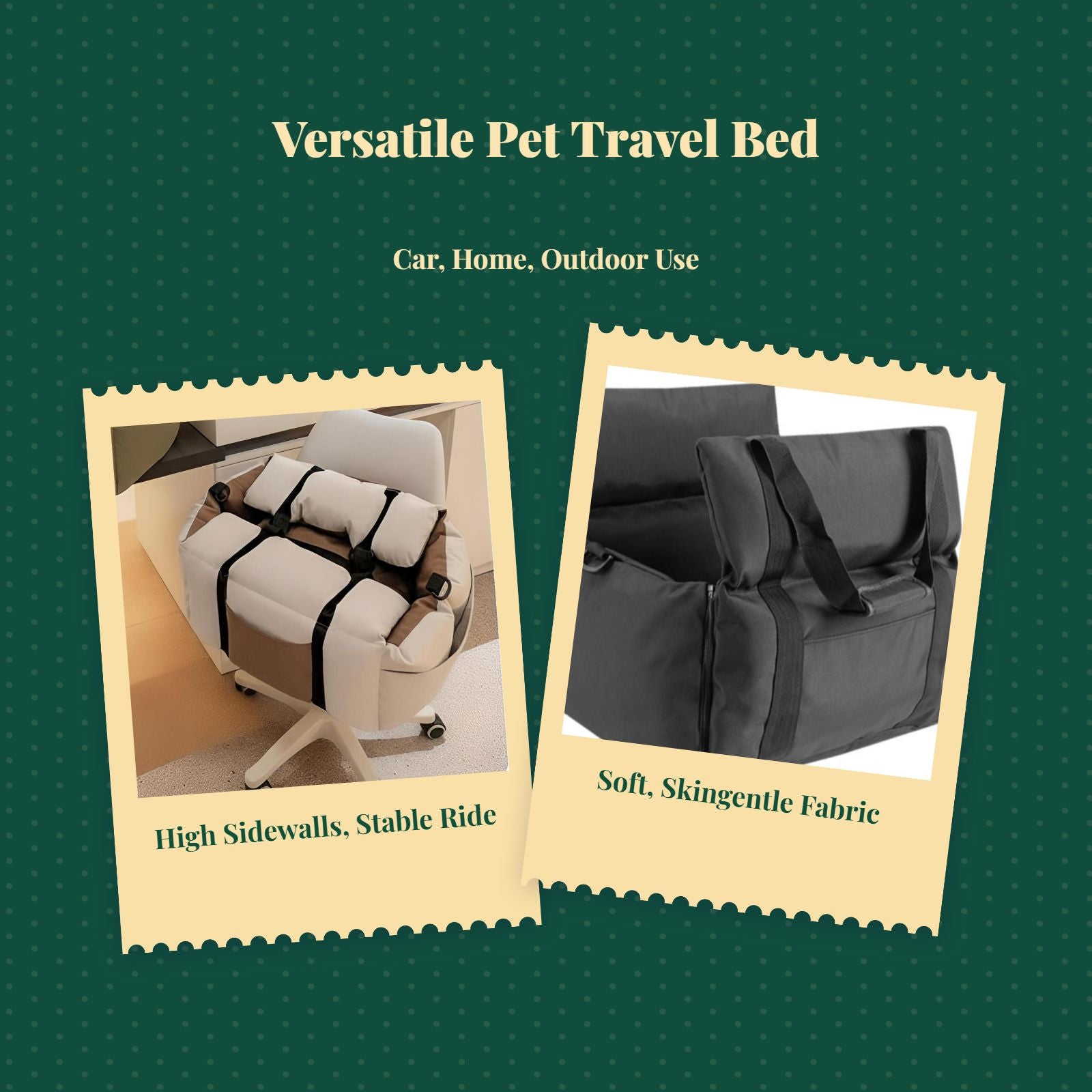 Plush portable dog booster seat
