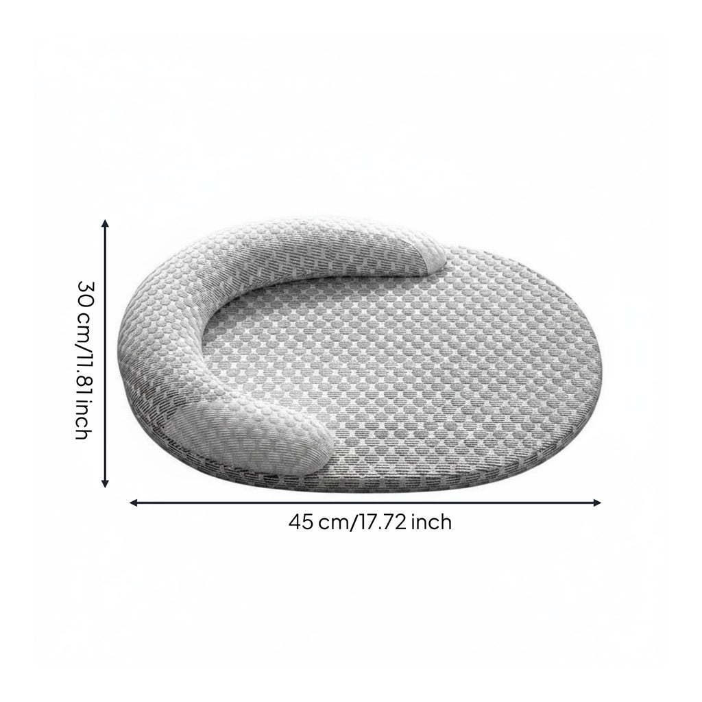 Oval Pet Cooling Mat Low-Height Padded Cooling Pad Heat Dissipation