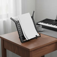 Desktop Music Stand Adjustable Angle Tabletop Recipe Holder Ergonomic Design