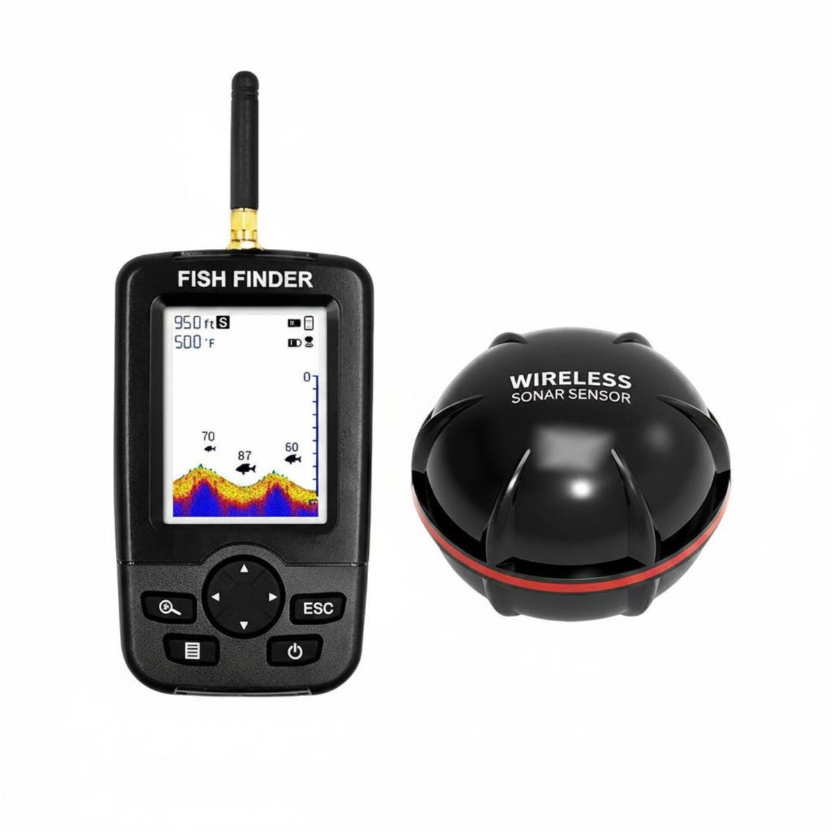 Wireless Underwater Scanner Digital Display Screen Outdoor Gear No Drilling