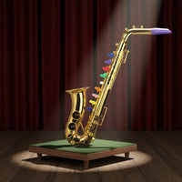 Toy Saxophone Playable with 8 Tones Kids' Play Saxophone Realistic Design