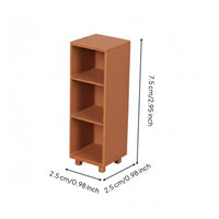 Miniature Storage Cabinet Versatile Use Tiny Storage Rack Model Decorative 3-Tier Mini Shelf for Kids, Collectors
