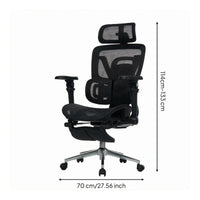Ergonomic Mesh Chair Headrest Ergonomic Office Chair Seat-Depth Adjustment
