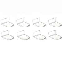 8 Pieces Space Saving Thin Home Display Acrylic L-Shaped Stand