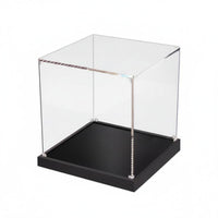 Acrylic Display Box Stackable Design Clear Collectible Container Glue-No-Cost
