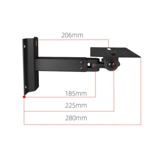 2 Pieces Speaker Wall Mount Retractable Arm Audio Accessory High Weight Capacity