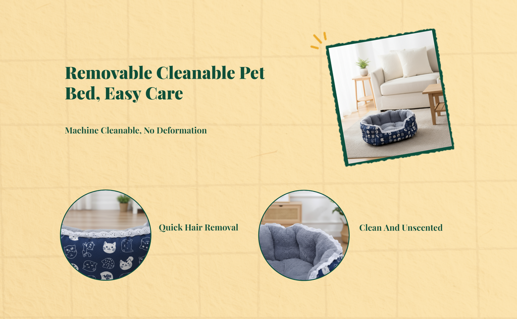 Windproof elevated indoor pet bed