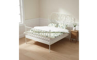 Wrought Iron Design Doll Bed Includes Bedding 1:12 Scale Bed for Collectors