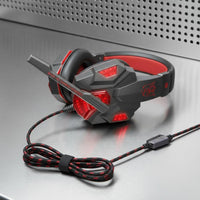LED Gaming Headset Audio Pickup Built-in Volume Control Wired Gaming Headset 3D Surround Sound Audio Device for Game Enthusiasts