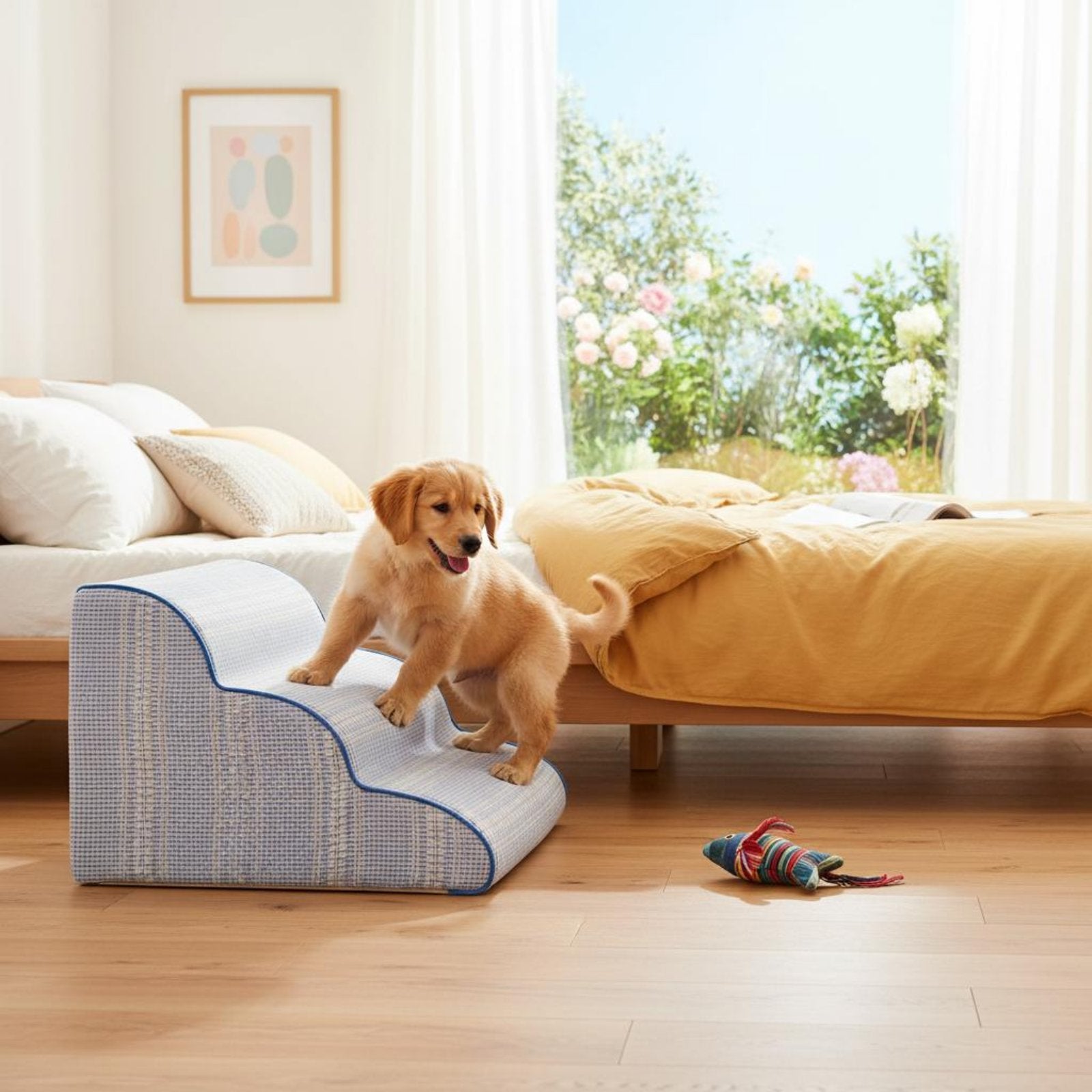Sofa Pet Steps Removable Washable Cover Dog Ramp Steps Non-Slip for Bed, Cats