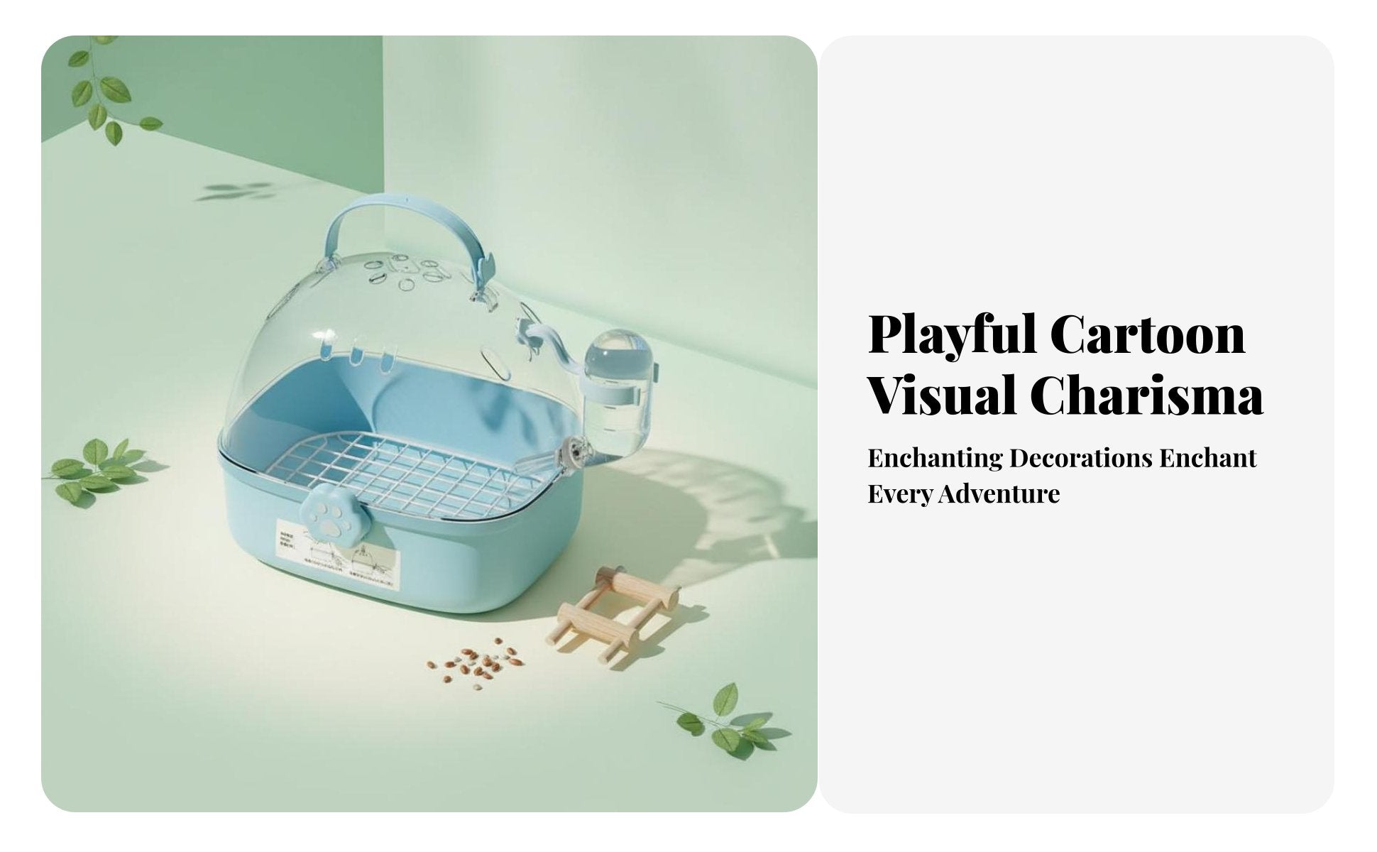Transparent Parrot Transport carrier Portable Transparent avian Transporter