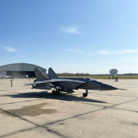 MiG-31 Diecast Model Collector Gift MiG-31 Model Plane Realistic Copy Diecast Fighter Plane for Collectors