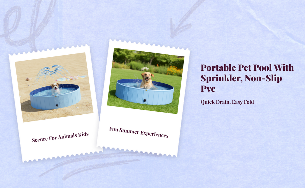 Leakproof foldable PVC pet pool