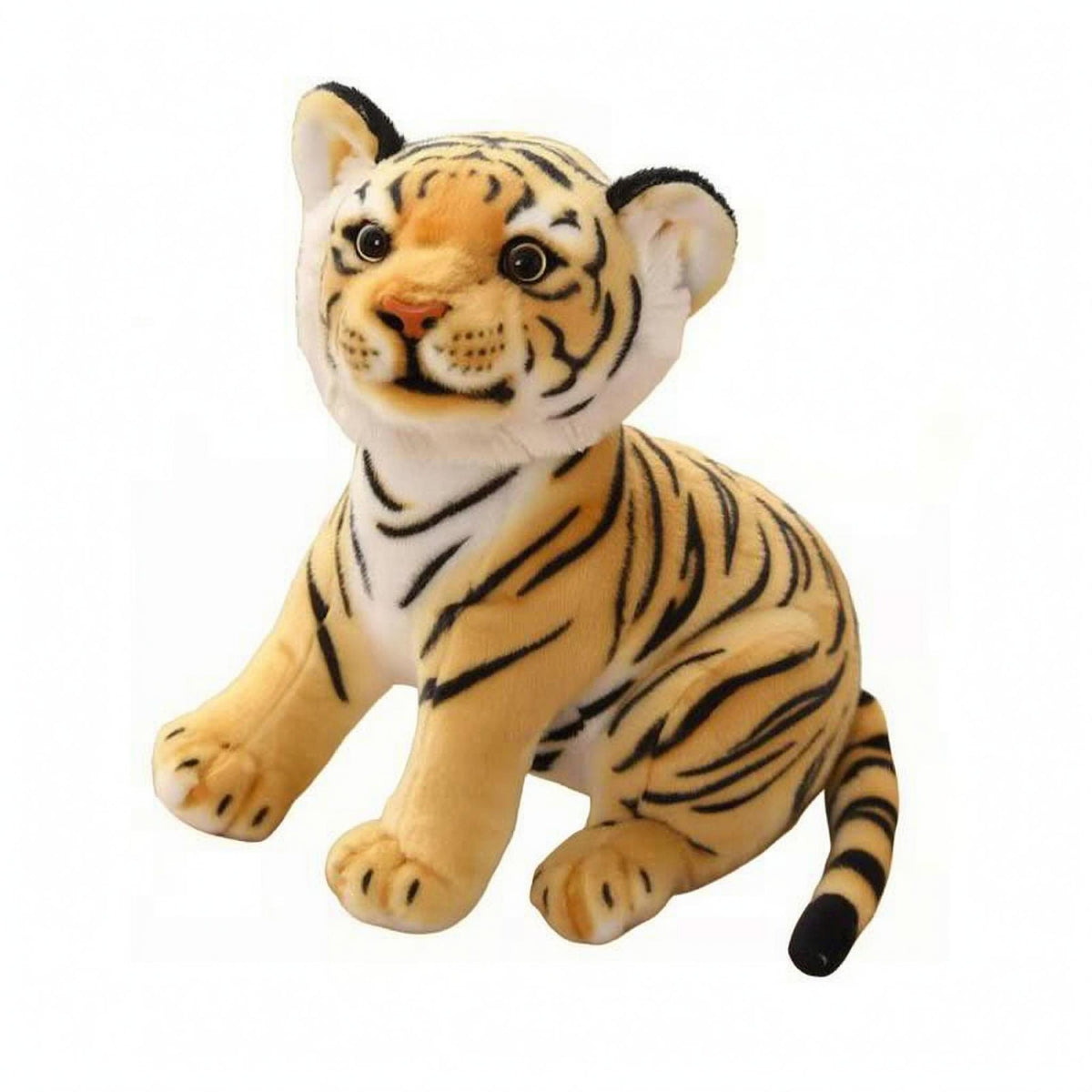 Reclining Tiger Stuffed Doll Silk Textile Tiger Stuffed PP Soft Toy