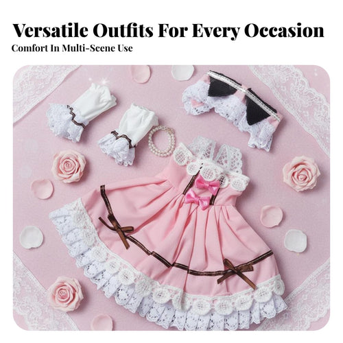 1/6 Scale Doll Dress Clothes Outfits Dress Set for Girls, Pretend Play, Cake Decoration