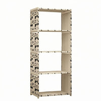 Iron Shelf Unit Simple Design Storage Rack Floor Standing for Home Organizing