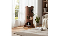 Multi-Level Felt Feline Perch Semi-Enclosed Design Multi-Level Feline Tree