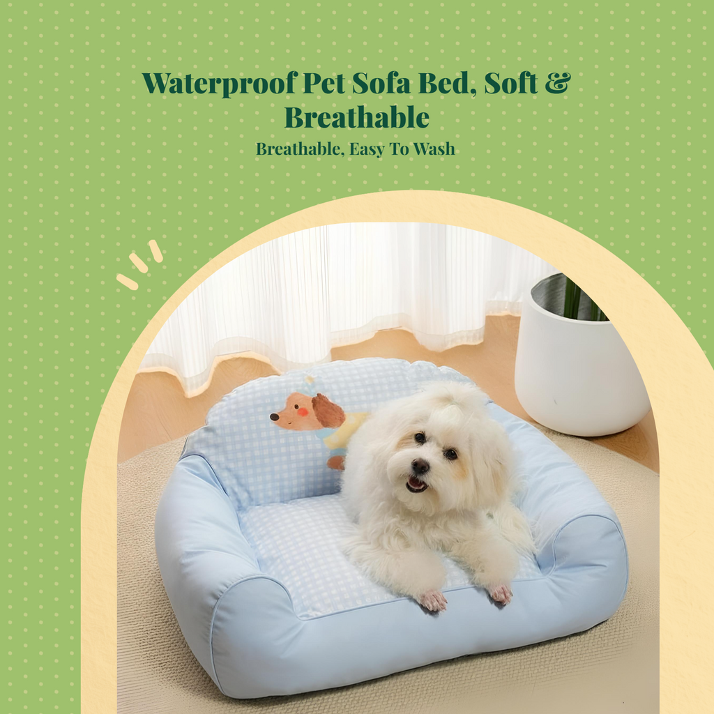 Water-Resistant Non-Slip Pet Sofa Bed, Calming, All Seasons