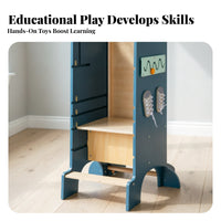 Blackboard Counter Height Activity Climbing Structure Multifunction Learning