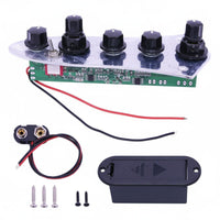5-Knob Active Bass Preamp Long-Lasting Musical Instrument Part Rust-Proof