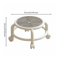 Kids Rolling Stool Quiet Wheels Room Furniture Rotating Seat for Dorm