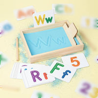 Educational Sand Writing Tray Shallow Wooden Sand Writing Tray Even Edges