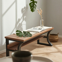 Desk with Pegboard Storage Black Frame Desk with Bookshelf Stable Structure Office Furniture