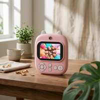 Kids Instant Camera Multifunctional Twin Lens Print Camera Thermal Printing
