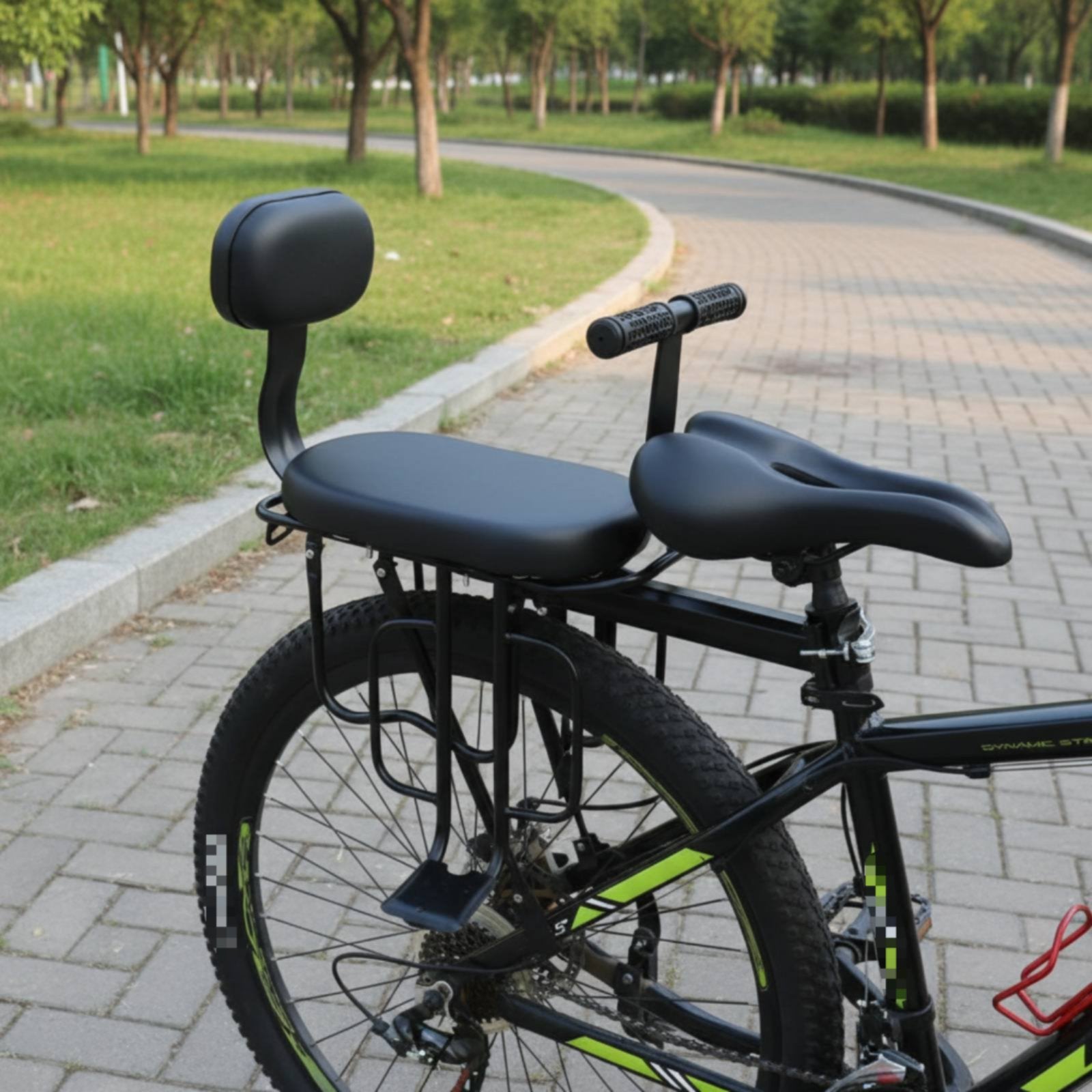 Rear Child Bike Seat Footrest Rear Mounted Child Seat Water Resistant for Kids