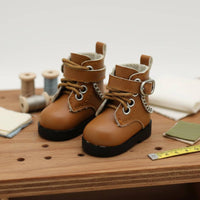 BJD Doll Boots Edgy Design 1/6 Scale Doll Boots Buckle Accent