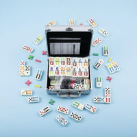 91 Pieces Math Tile Matching Game Portable Counting Dominoes for Classroom